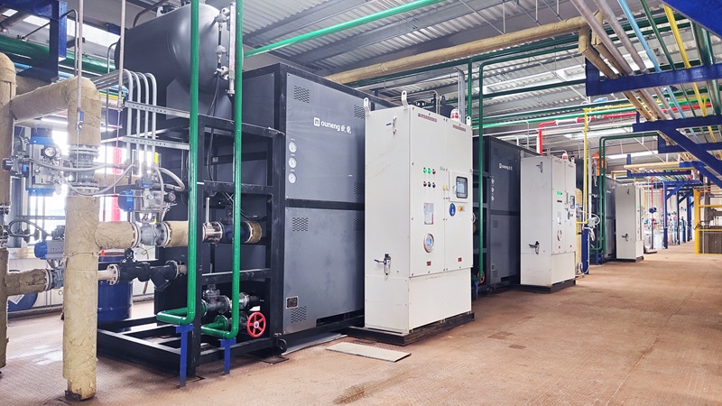 防爆有機熱載體鍋爐正壓櫃通什麽氣體？